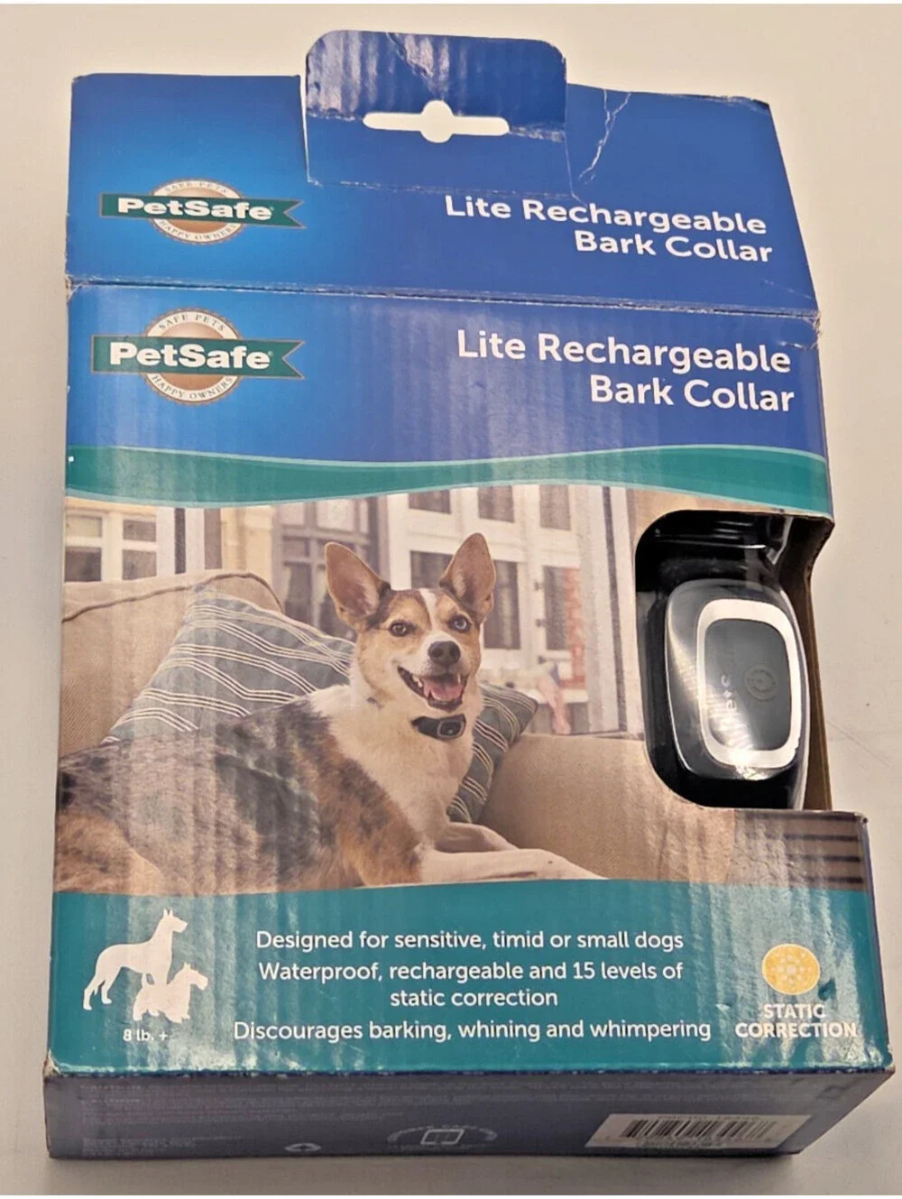 PetSafe Lite Rechargeable Bark Collar 15 Level Small Dogs 8lb+ PBC00-16446
